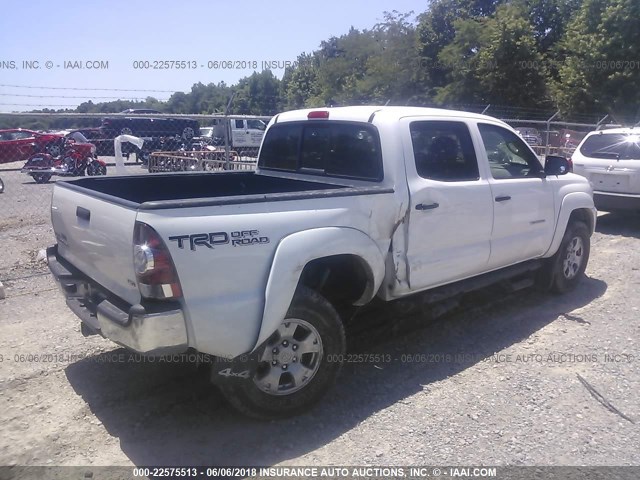 3TMLU4EN5EM158190 - 2014 TOYOTA TACOMA DOUBLE CAB 白色 照片 4