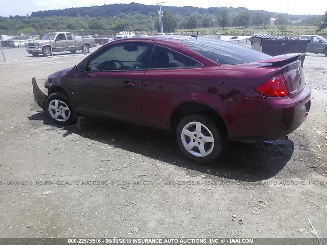 1G2AS18H697129755 - 2009 PONTIAC G5 MAROON photo 3