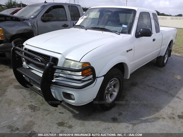 1FTYR44UX4PA48521 - 2004 FORD RANGER SUPER CAB WHITE photo 2