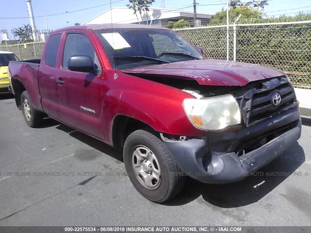 5TETX22NX6Z257950 - 2006 TOYOTA TACOMA ACCESS CAB RED photo 1