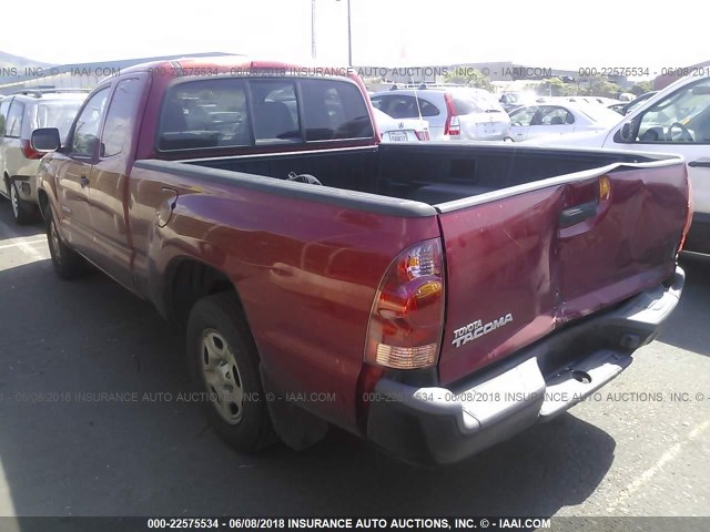 5TETX22NX6Z257950 - 2006 TOYOTA TACOMA ACCESS CAB Қызыл фото 3