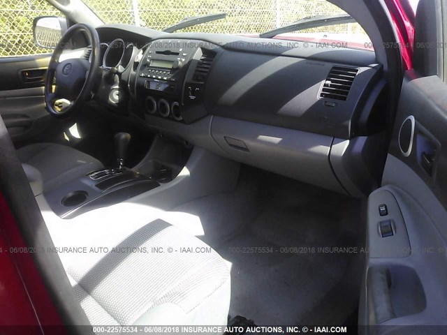5TETX22NX6Z257950 - 2006 TOYOTA TACOMA ACCESS CAB Қызыл фото 5