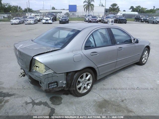 WDBRF64J04F465522 - 2004 MERCEDES-BENZ C 320 TAN photo 4