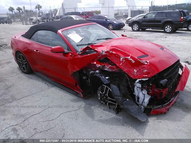 1FATP8FFXJ5115184 - 2018 FORD MUSTANG GT RED photo 1