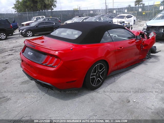 1FATP8FFXJ5115184 - 2018 FORD MUSTANG GT RED photo 4