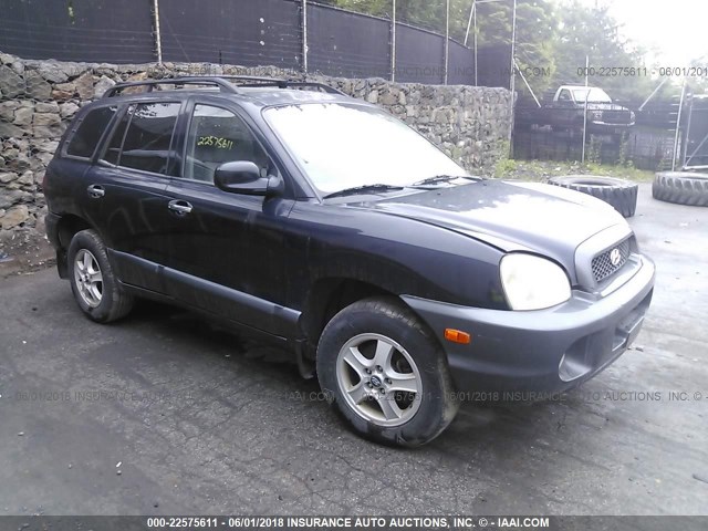 KM8SC73E54U598323 - 2004 HYUNDAI SANTA FE GLS/LX BLUE photo 1