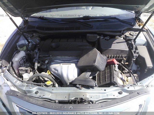 4T4BF3EK3BR135487 - 2011 TOYOTA CAMRY SE/LE/XLE მწვანე ფოტო 10