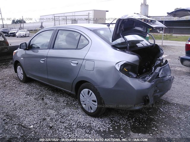 ML32F3FJ9JHF04726 - 2018 MITSUBISHI MIRAGE G4 ES Сұр фото 3