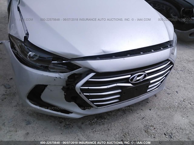 5NPD84LF2JH253729 - 2018 HYUNDAI ELANTRA SEL/VALUE/LIMITED SILVER photo 6