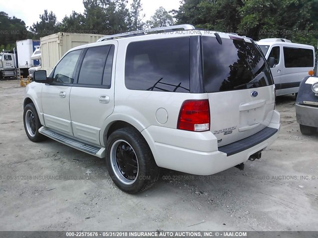 1FMPU19556LA28886 - 2006 FORD EXPEDITION LIMITED CREAM photo 3