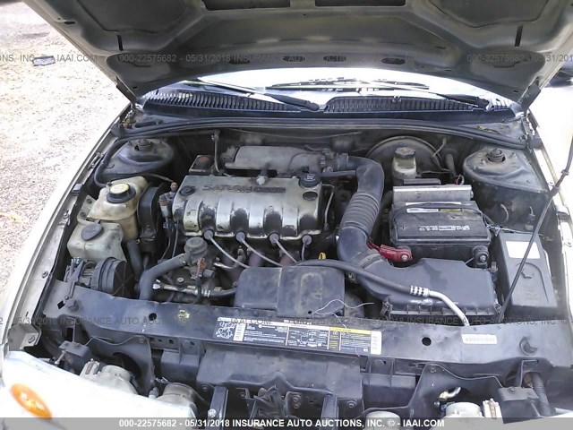 1G8ZH52821Z210378 - 2001 SATURN SL1 TAN photo 10