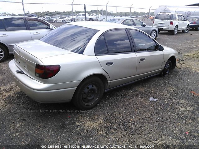 1G8ZH52821Z210378 - 2001 SATURN SL1 TAN photo 4