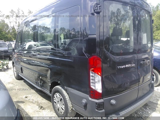 1FBAX2CM6JKA56156 - 2018 FORD TRANSIT T-350 BLACK photo 3