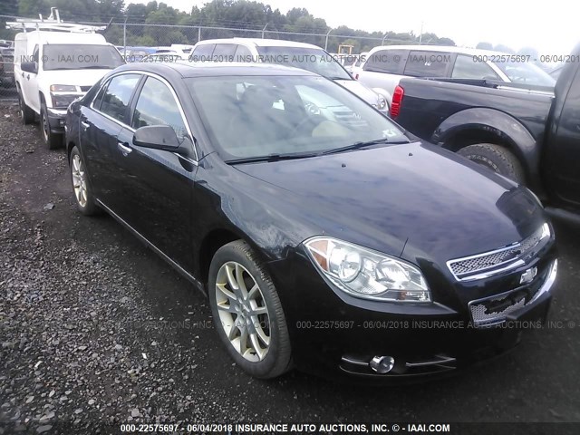 1G1ZE5E08AF142618 - 2010 CHEVROLET MALIBU LTZ BLACK photo 1