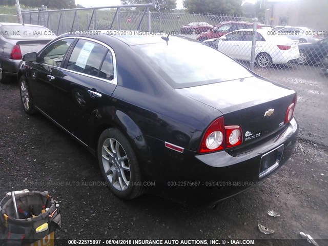 1G1ZE5E08AF142618 - 2010 CHEVROLET MALIBU LTZ BLACK photo 3