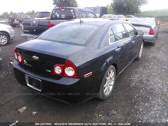 1G1ZE5E08AF142618 - 2010 CHEVROLET MALIBU LTZ BLACK photo 4