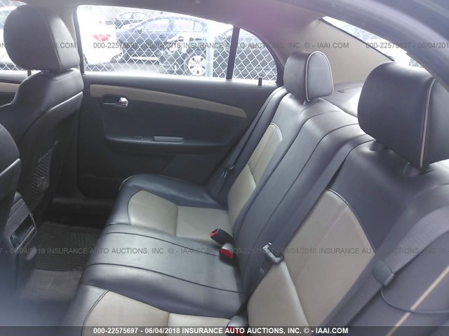 1G1ZE5E08AF142618 - 2010 CHEVROLET MALIBU LTZ BLACK photo 8