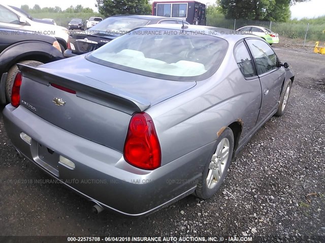 2G1WK151369387906 - 2006 CHEVROLET MONTE CARLO LT GRAY photo 4