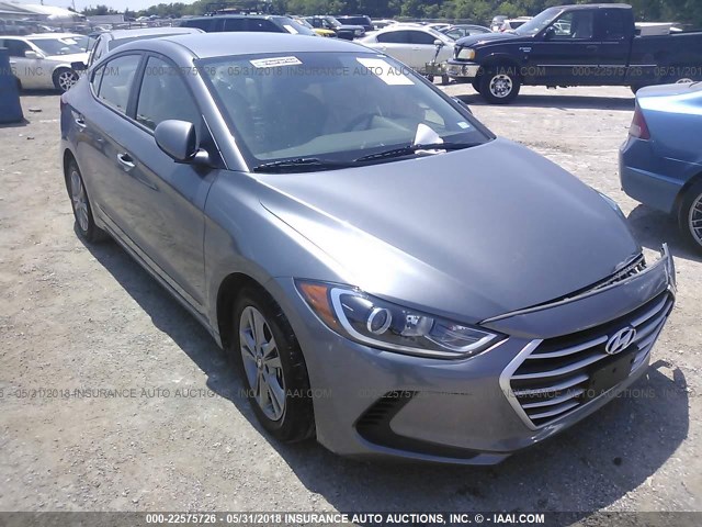 5NPD84LF4JH300128 - 2018 HYUNDAI ELANTRA SEL/VALUE/LIMITED GRAY photo 1