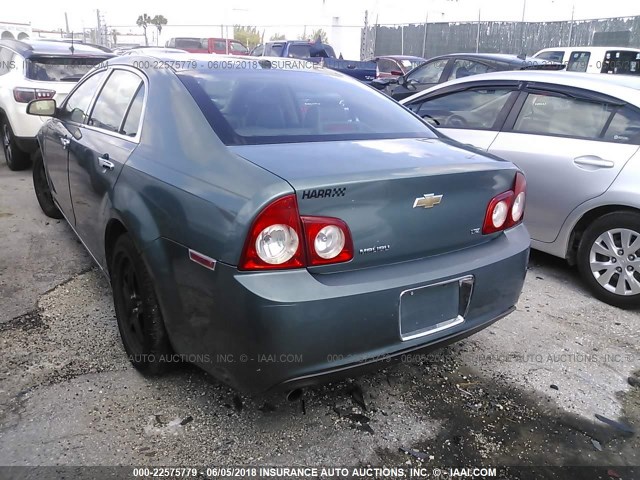 1G1ZK57B69F178892 - 2009 CHEVROLET MALIBU LTZ TEAL photo 3
