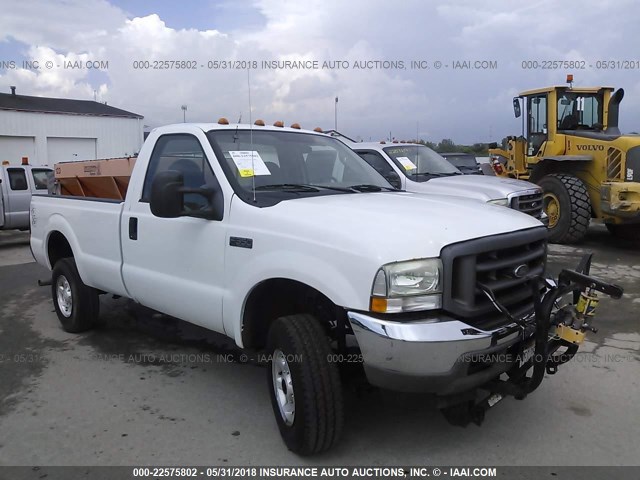 3FTSF31L24MA09836 - 2004 FORD F350 SRW SUPER DUTY WHITE photo 1