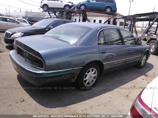 1G4CW54K224220395 - 2002 BUICK PARK AVENUE  BLUE photo 4