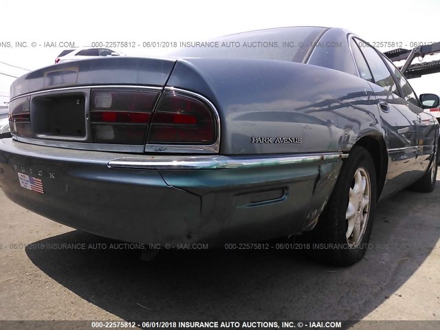 1G4CW54K224220395 - 2002 BUICK PARK AVENUE  BLUE photo 6