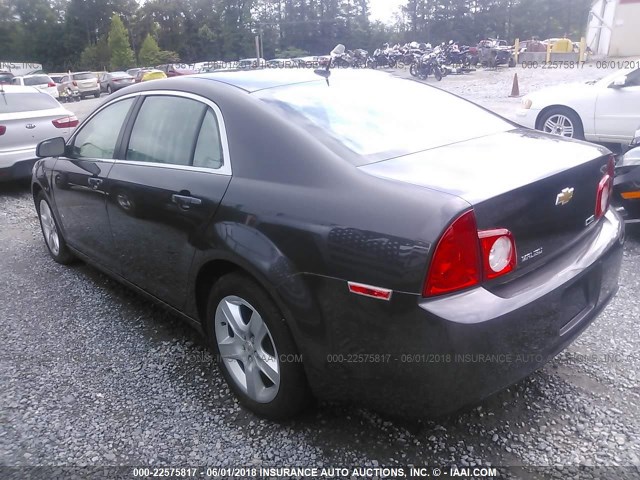 1G1ZA5EU4BF343643 - 2011 CHEVROLET MALIBU LS 灰色 照片 3