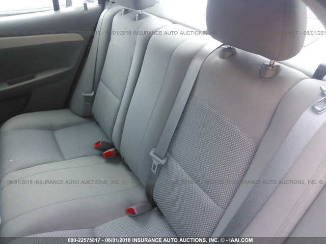 1G1ZA5EU4BF343643 - 2011 CHEVROLET MALIBU LS 灰色 照片 8