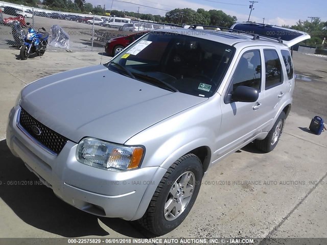 1FMCU94104KB39933 - 2004 FORD ESCAPE LIMITED SILVER photo 2