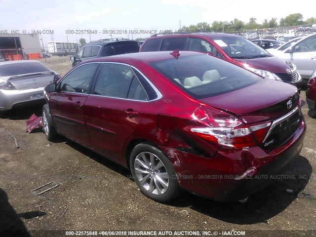 4T1BK1FK9FU567418 - 2015 TOYOTA CAMRY XSE/XLE 红色 照片 3