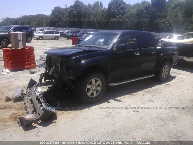 1GTH6NFE2B8122994 - 2011 GMC CANYON SLT BLACK photo 2