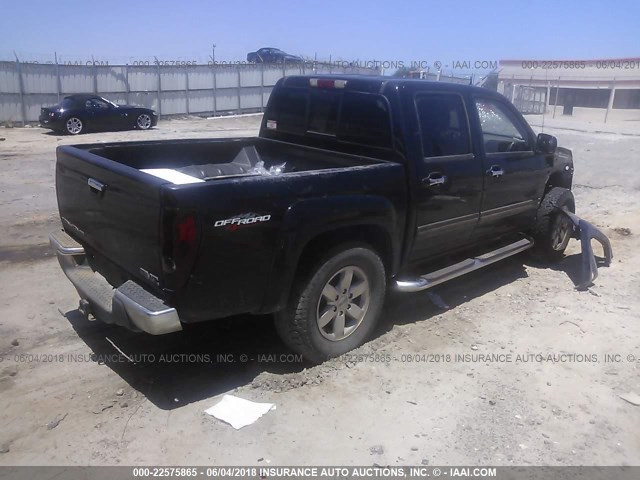 1GTH6NFE2B8122994 - 2011 GMC CANYON SLT BLACK photo 4