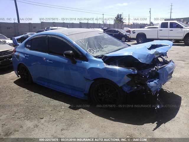 JF1VA2U66G9814260 - 2016 SUBARU WRX STI/LIMITED Light Blue photo 1