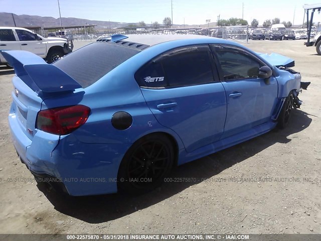 JF1VA2U66G9814260 - 2016 SUBARU WRX STI/LIMITED Light Blue photo 4