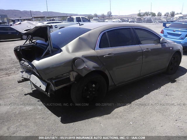 1G1ZH57B88F236868 - 2008 CHEVROLET MALIBU 1LT 金色 照片 4