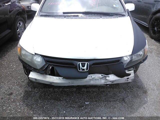 2HGFG12918H512592 - 2008 HONDA CIVIC EXL 白色 照片 6