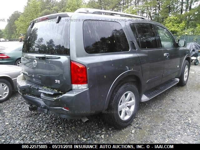 5N1AA08D28N601624 - 2008 NISSAN ARMADA SE/LE Unknown photo 4