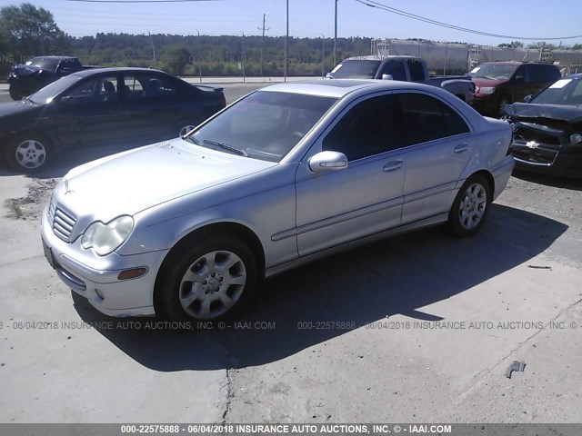 WDBRF92H06F782804 - 2006 MERCEDES-BENZ C GENERATION 2006 280 4MATIC SILVER photo 2