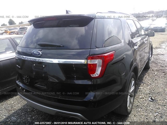 1FM5K7F87HGC23480 - 2017 FORD EXPLORER LIMITED 黑色 照片 4