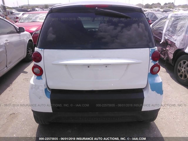 WMEEJ3BA3EK738866 - 2014 SMART FORTWO PURE/PASSION WHITE photo 6
