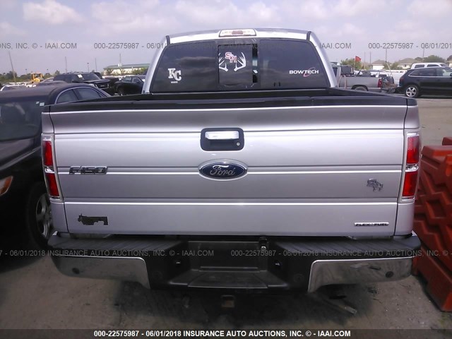 1FTFW1EF6CFC08347 - 2012 FORD F150 SUPERCREW SILVER photo 6