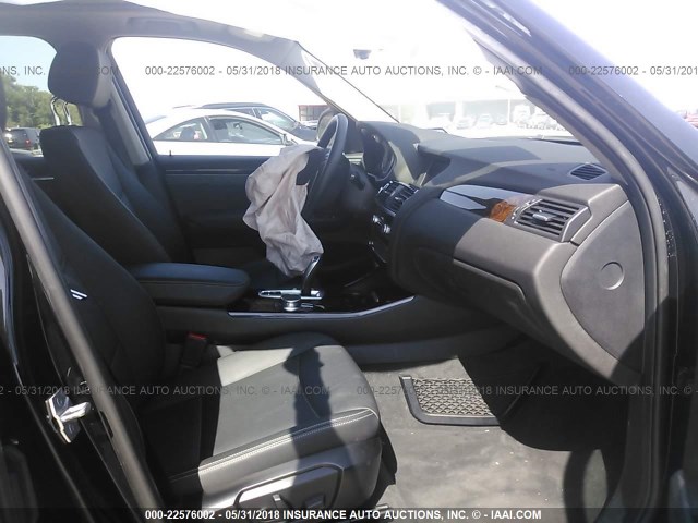 5UXWZ7C31H0V94655 - 2017 BMW X3 SDRIVE28I BLACK photo 5