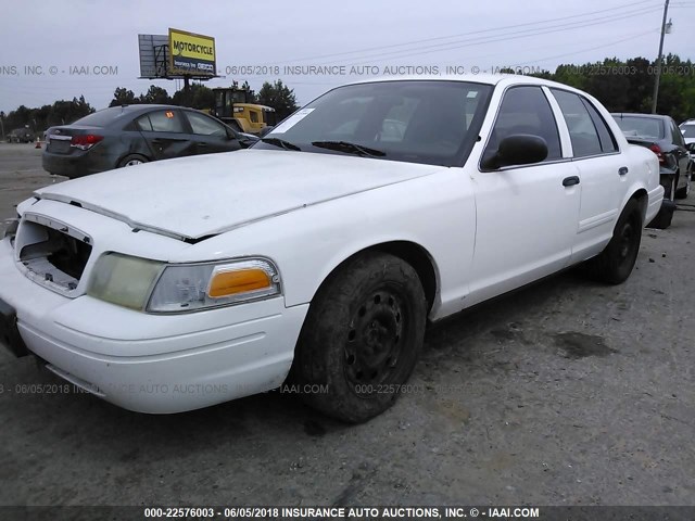 2FAHP71V19X100520 - 2009 FORD CROWN VICTORIA POLICE INTERCEPTOR WHITE photo 2