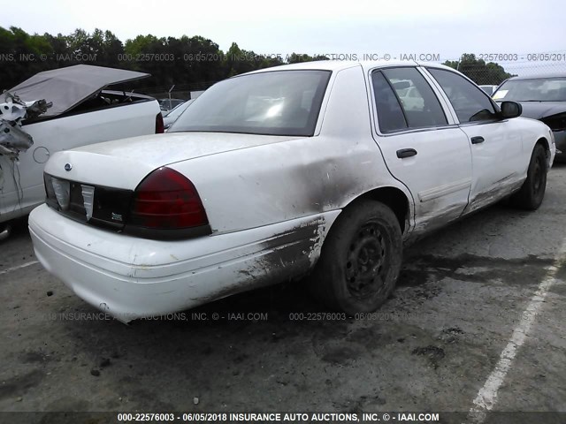 2FAHP71V19X100520 - 2009 FORD CROWN VICTORIA POLICE INTERCEPTOR WHITE photo 4