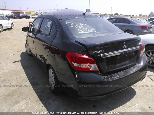 ML32F3FJ3HHF17269 - 2017 MITSUBISHI MIRAGE G4 ES შავი ფოტო 3