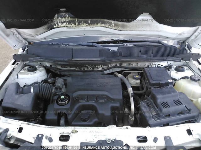 2CNDL63F376005928 - 2007 CHEVROLET EQUINOX LT WHITE photo 10