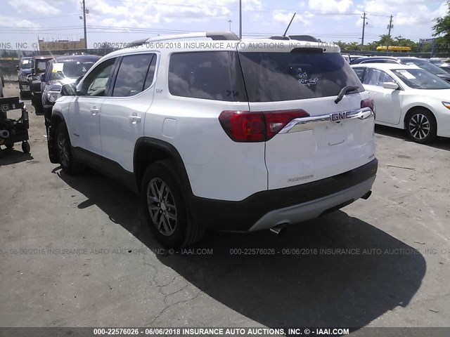 1GKKNULS8JZ174267 - 2018 GMC ACADIA SLT-1 Biały zdjęcie 3