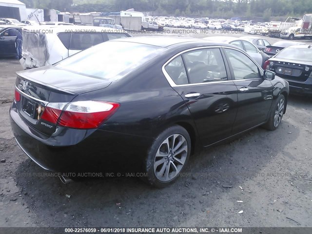 1HGCR2F57FA074313 - 2015 HONDA ACCORD SPORT Қара фото 4