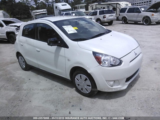 ML32A3HJ3FH056273 - 2015 MITSUBISHI MIRAGE DE WHITE photo 1